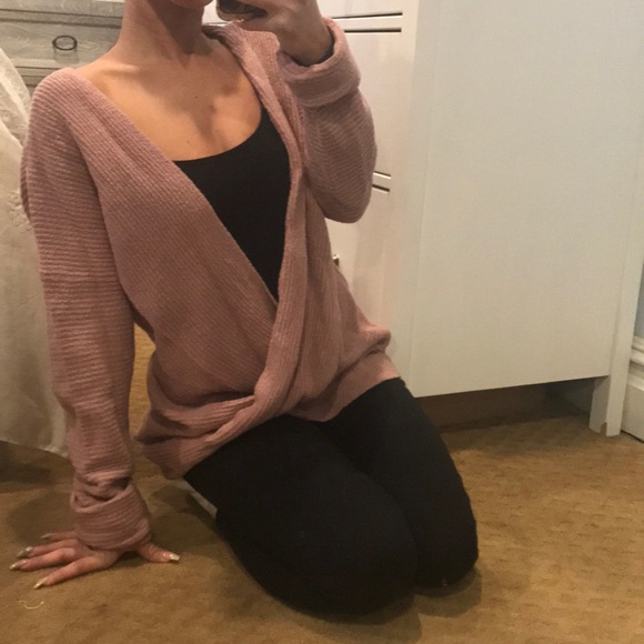 soft wrap sweater
